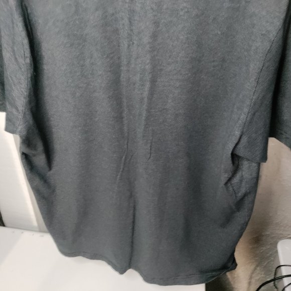 Hart Schaffner Marx Polo Shirt Mens Size XL Horizontal Stripes Gray Black - Picture 9 of 9